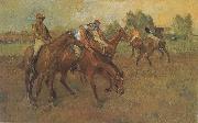 Edgar Degas Before the race oil painting picture wholesale